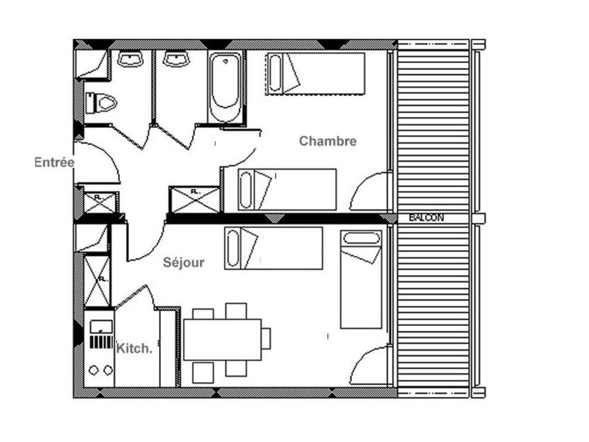 Appartement Lumineux Au Coeur De La Station Avec Balcon Sud, Acces Direct Aux Pistes, 5 Pers. - Fr-1-344-1059 Сен-Мартен-де-Бельвіль Екстер'єр фото